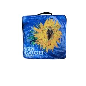 Van Gogh Sunflower chair/bleachers pad or kneeling 13 1/2” square 1 1/2” thick